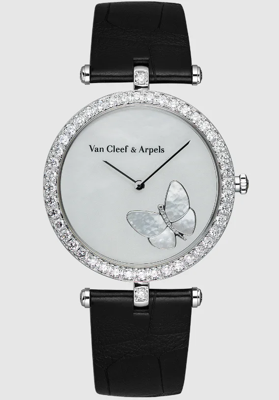 Van Cleef & Arpels Dame Arpels Papillon WDWF08B3 White Strap